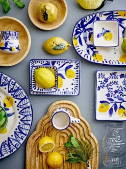 Maxima borden Ø27cm blauw set van 6 stuks - 82061673