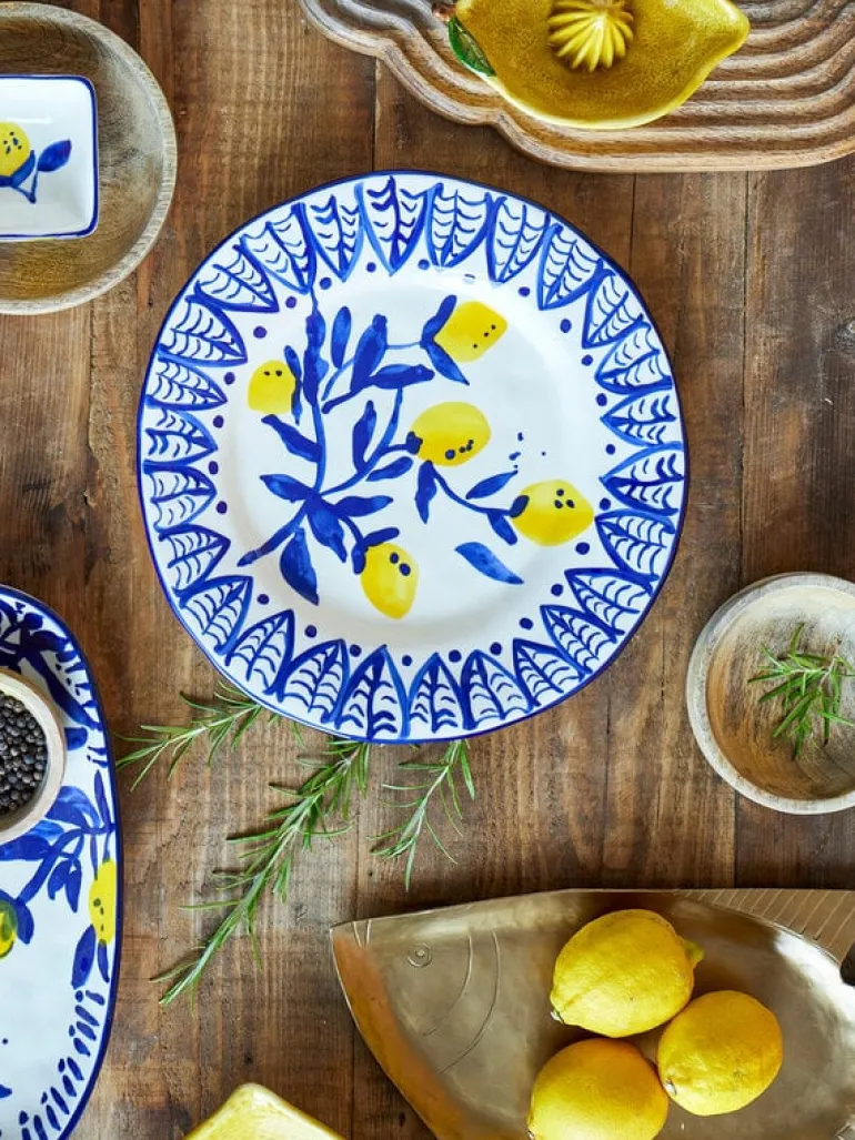 Maxima borden Ø27cm blauw set van 6 stuks - 82061673