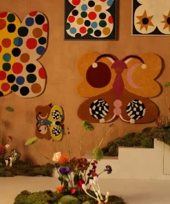 Melody Moon butterfly vloerkleed ocre L - 1.45.10.120.099.5