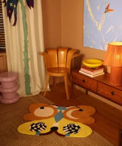 Melody Moon butterfly vloerkleed lemon L - 1.45.10.116.099.5