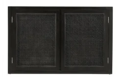 Merge kast met webbing - zwart