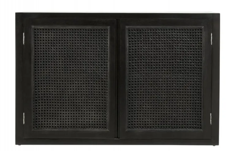 Merge kast met webbing - zwart