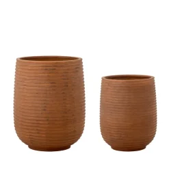 Mesola bloempoten bruin set van 2 stuks - 82064805