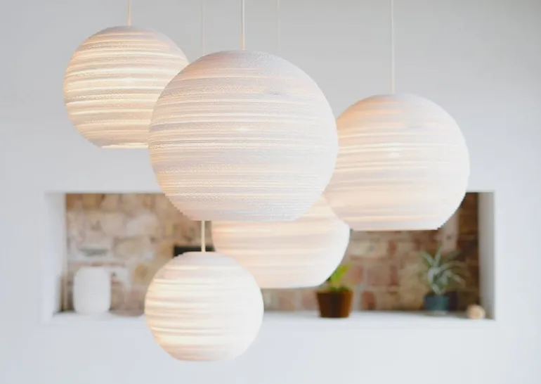 Moon 10 hanglamp wit - GP-1161