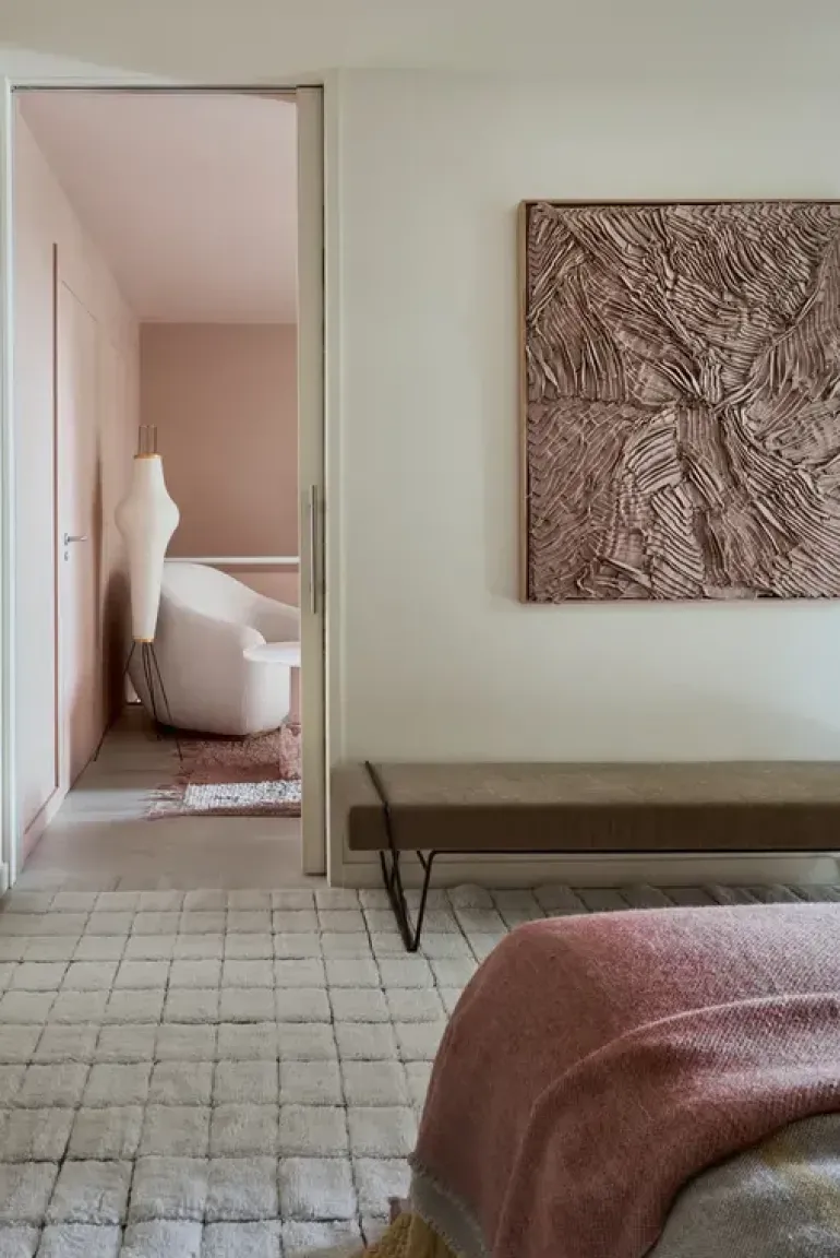 Mosaic vloerkleed wol naturel 230x300cm