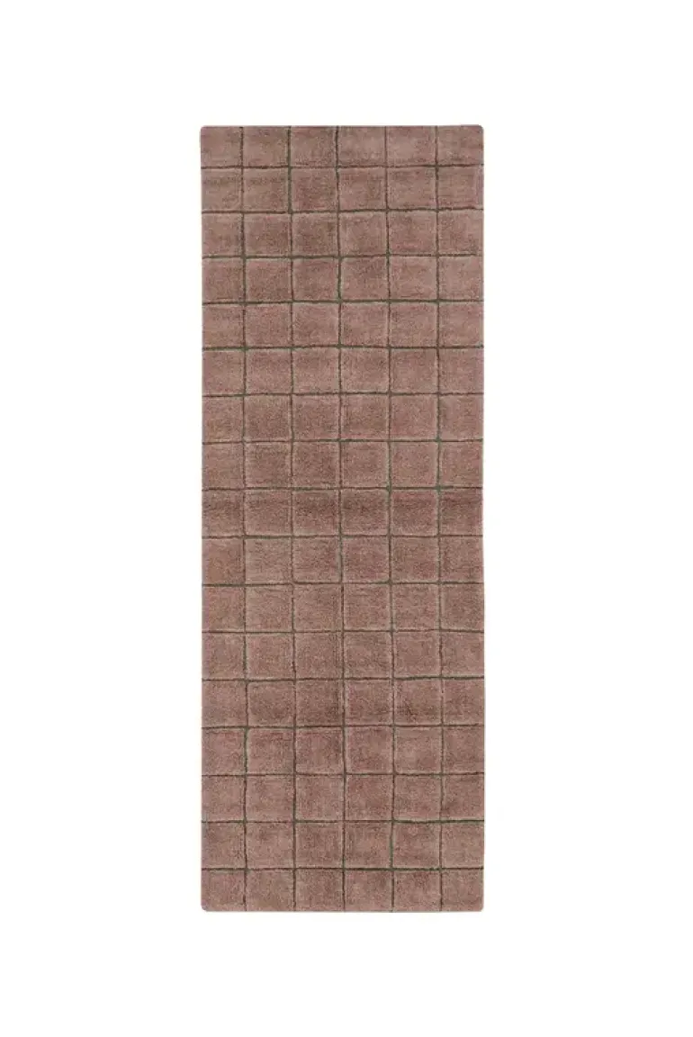 Mosaic vloerkleed wol quartz 80x230cm