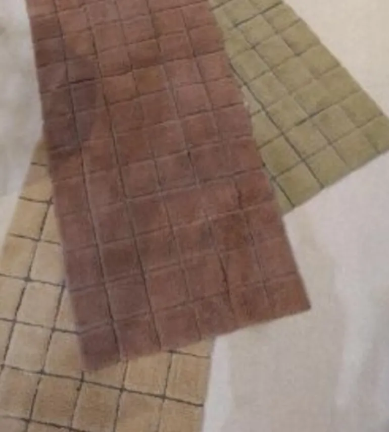 Mosaic vloerkleed wol quartz 80x230cm