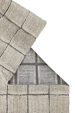 Mosaic vloerkleed wol sandstone 80x230cm