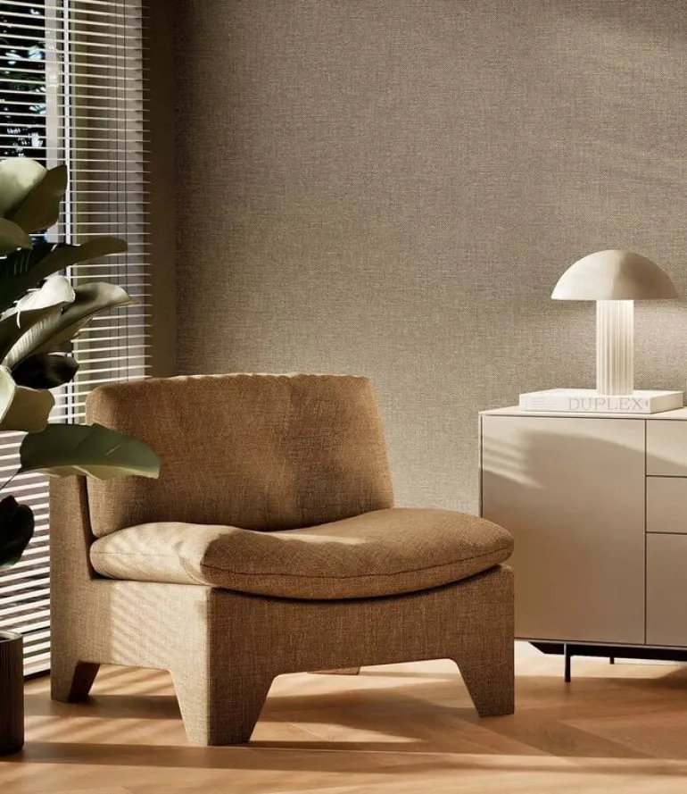 Naturel chique behang linnen look New Jersey - SW-014