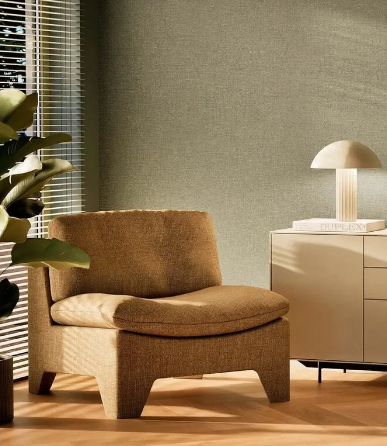 Naturel chique behang linnen look Long Island - SW-013