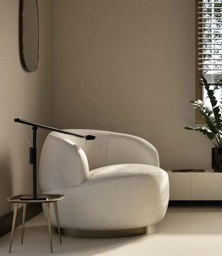 Naturel chique behang linnen look Madeira - SW-011