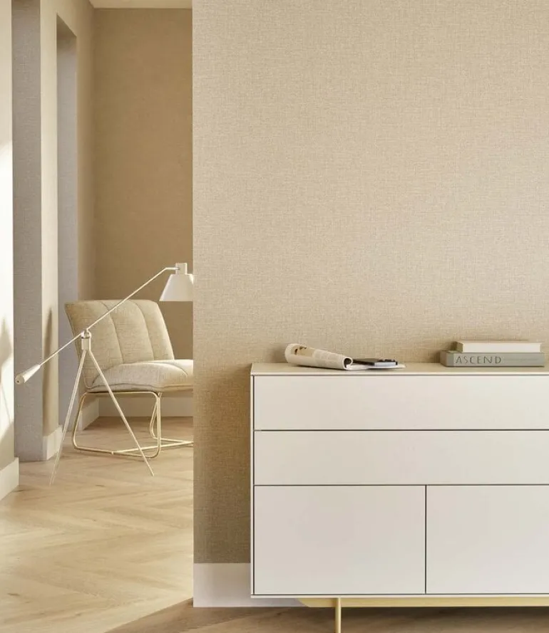 Naturel chique behang linnen look Madeira - SW-011