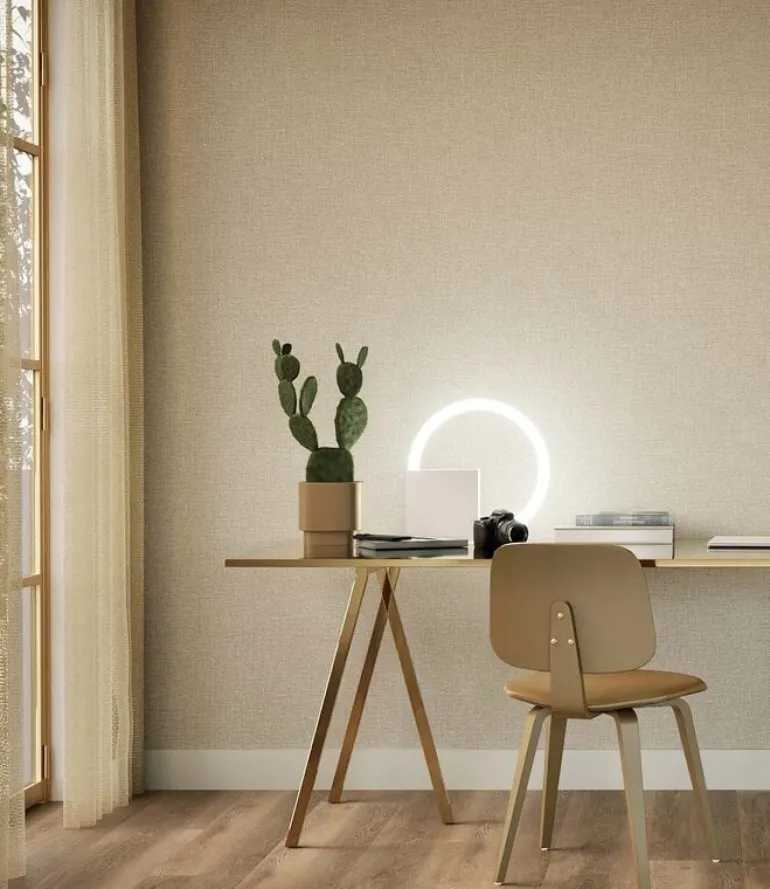 Naturel chique behang linnen look Madeira - SW-011