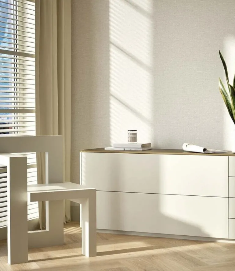 Naturel chique behang linnen look Manhattan - SW-008