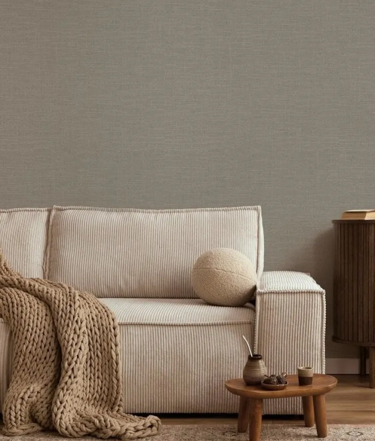 Naturel chique behang linnen look Havana - RW-006