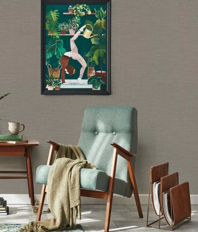 Naturel chique behang linnen look Havana - RW-006