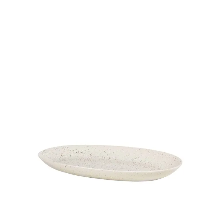 Nordic Vanilla ovale borden large - set van 8 stuks