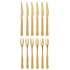 Ollin bestek set goud set van 12 stuks - 82061773