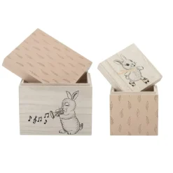 Opbergboxen roze - set van 2