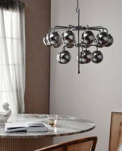 Palma kroonluchter metallic - 19400