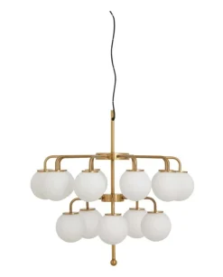 Palma kroonluchter wit/goud - 19401