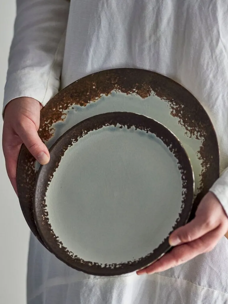 Paula borden Ø26,5cm bruin set van 4 stuks - 82061663