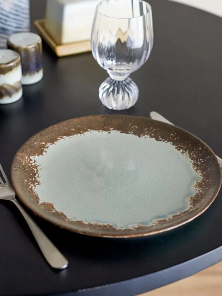 Paula borden Ø26,5cm bruin set van 4 stuks - 82061663