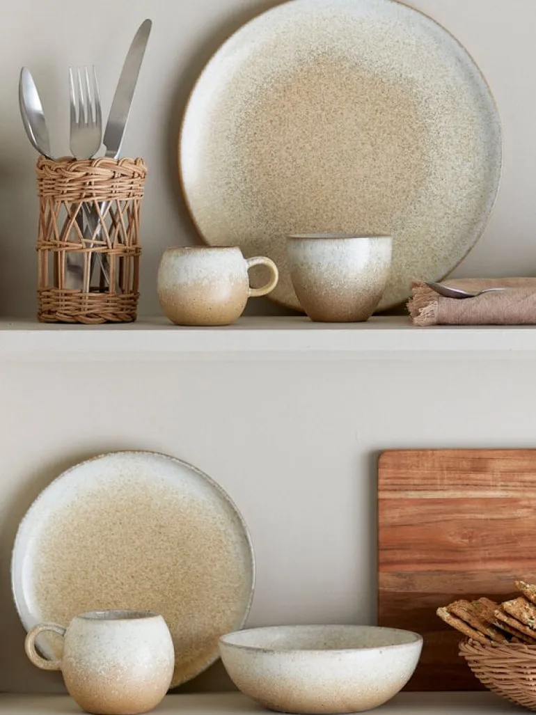 Paula borden Ø26,5cm naturel set van 4 stuks - 82061658