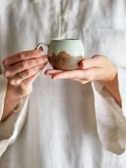 Paula espresso kopjes bruin set van 4 stuks - 82061626