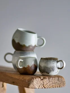 Paula espresso kopjes grijs set van 4 stuks - 82061632