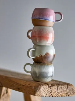 Paula espresso kopjes oranje set van 4 stuks - 82061631