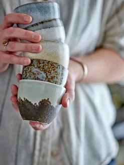 Paula kopjes grijs set van 6 stuks - 82060647