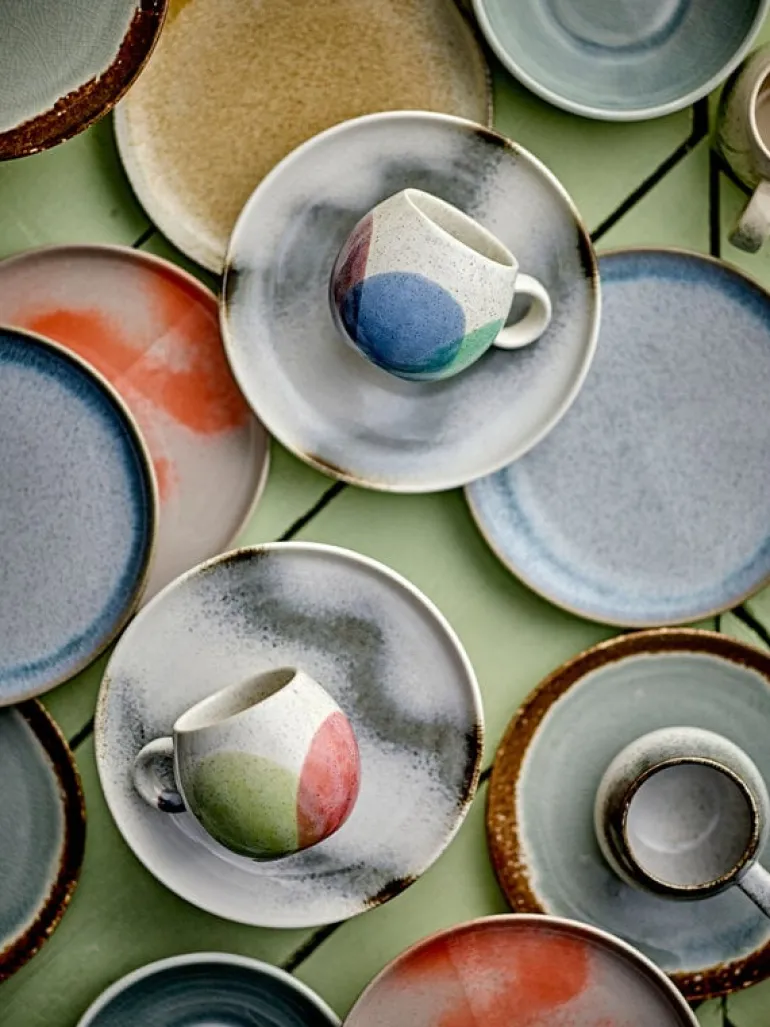 Paula mokken blauw/groen set van 6 stuks - 82062550