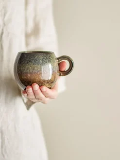 Paula mokken bruin set van 6 stuks - 82061483