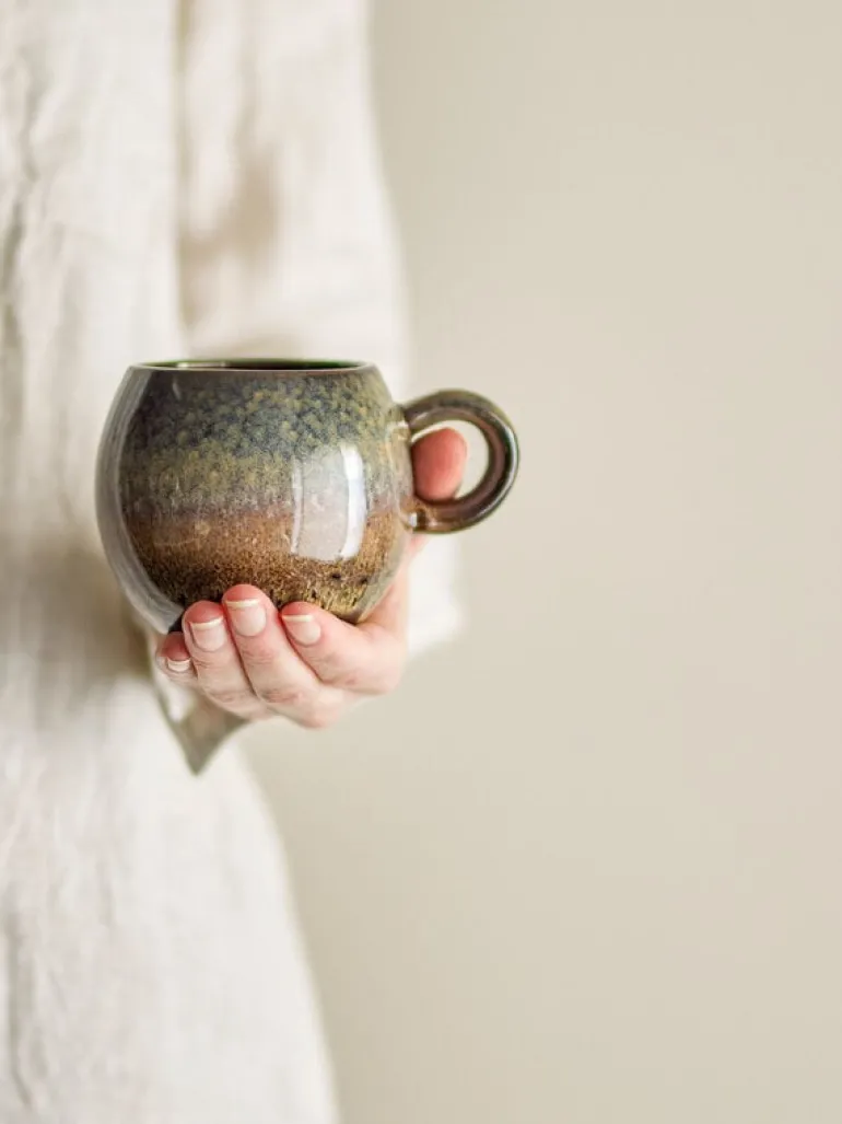 Paula mokken bruin set van 6 stuks - 82061483