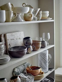 Paula mokken bruin set van 6 stuks - 82061483