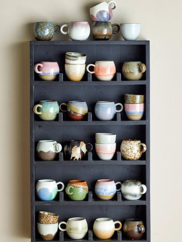 Paula mokken bruin set van 6 stuks - 82061483