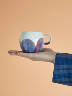 Paula mokken bruin/blauw set van 6 stuks - 82062547