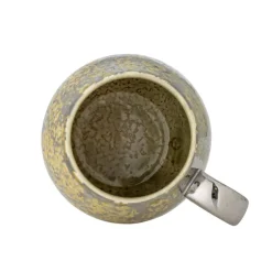 Paula mokken geel/zilver set van 4 stuks - 82072412