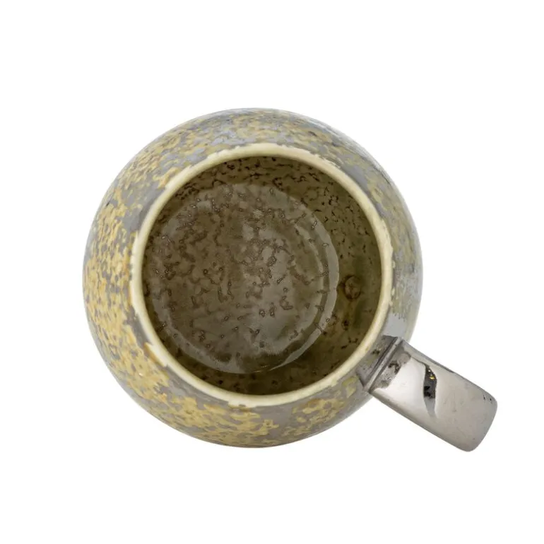 Paula mokken geel/zilver set van 4 stuks - 82072412