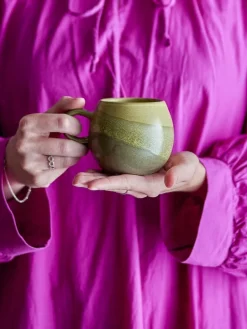 Paula mokken set van 4 stuks groen - 82062673