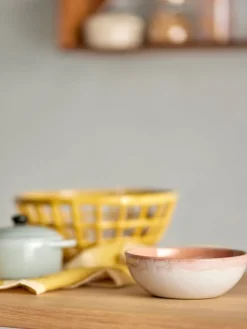 Paula ontbijt servies set van 12 stuks oranje - 82061528