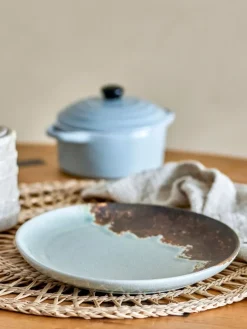 Paula ontbijt servies set van 12 stuks bruin - 82060940