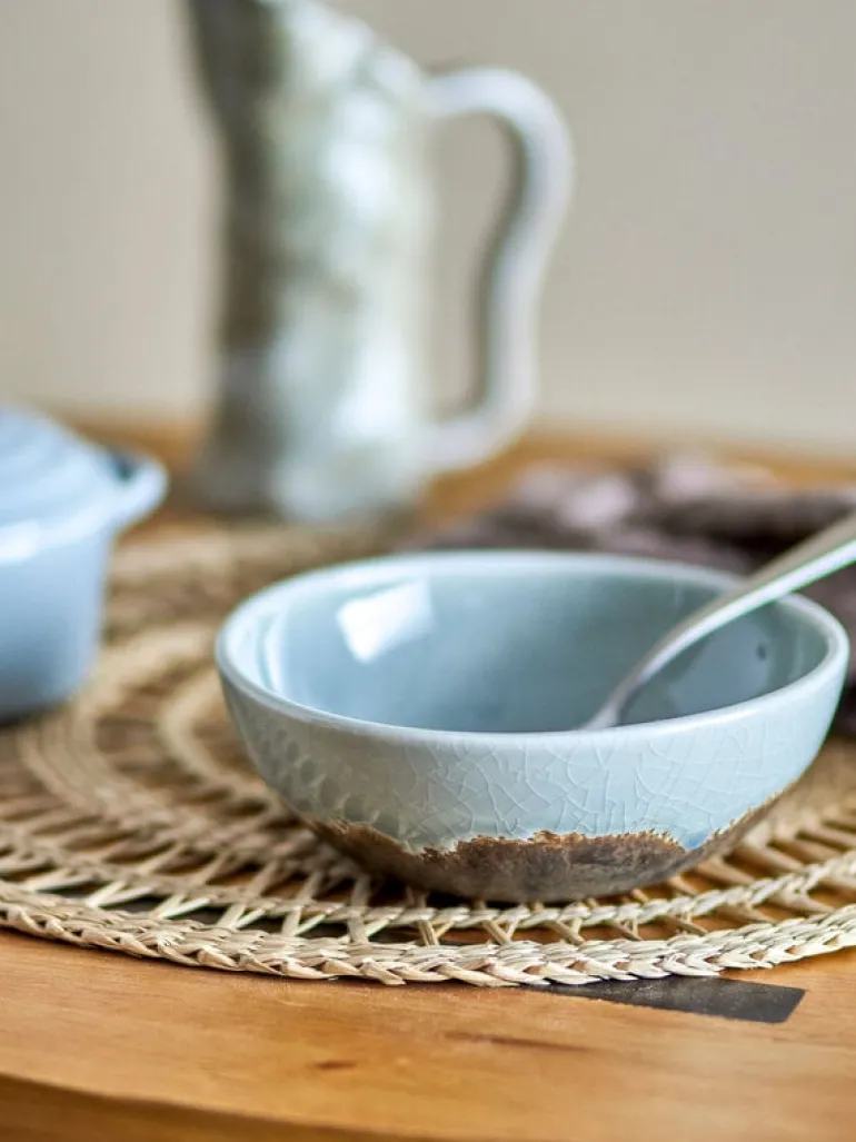 Paula ontbijt servies set van 12 stuks bruin - 82060940