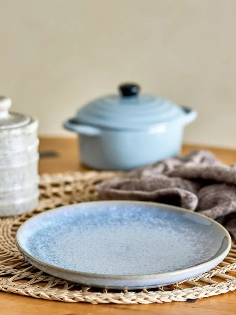 Paula ontbijt servies set van 12 stuks blauw - 82061529