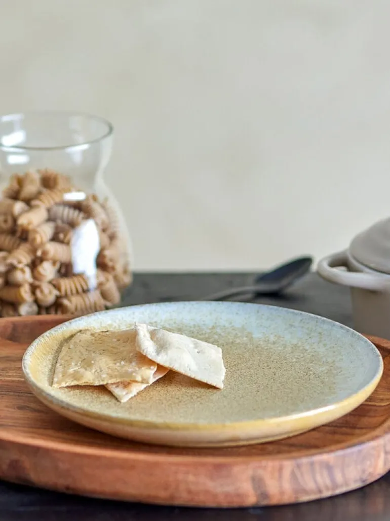 Paula ontbijt servies set van 12 stuks naturel - 82060941