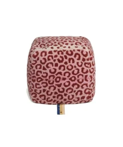 Pink leopard poef small - 1.45.15.009.030.3