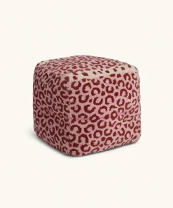 Pink leopard poef small - 1.45.15.009.030.3