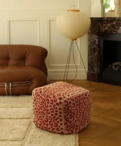 Pink leopard poef small - 1.45.15.009.030.3