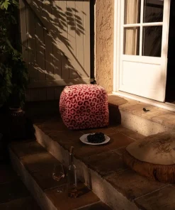 Pink leopard poef small - 1.45.15.009.030.3